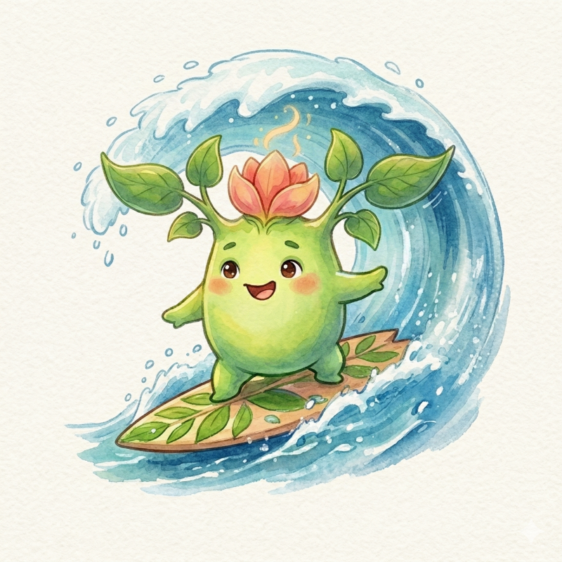 Bloomie Surfing